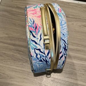 Lilly Pulitzer round carry on duffel